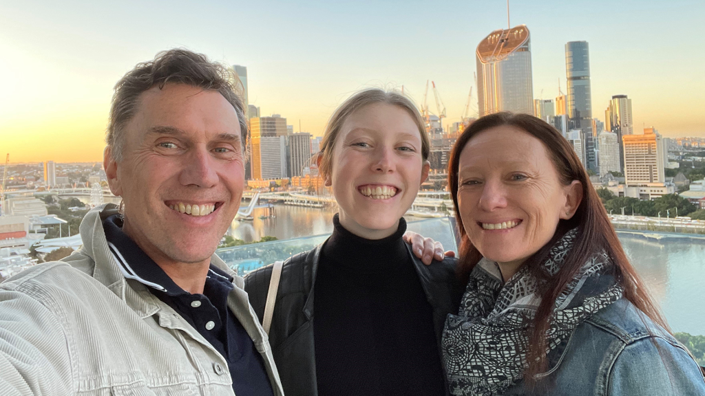 Ruby With Her Parents