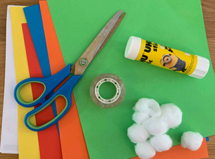 Home Craft Scissors Paper And Glue