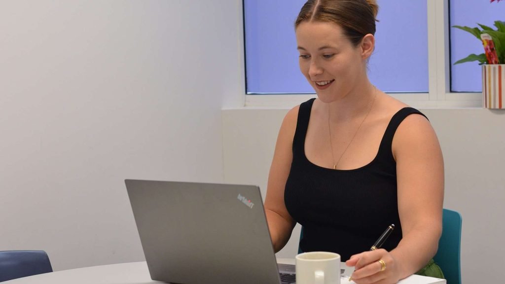 Speech Pathologist On Laptop